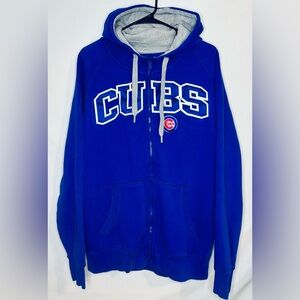 Men's Antigua Chicago Cubs Embroidered Jacket with Hood | Large